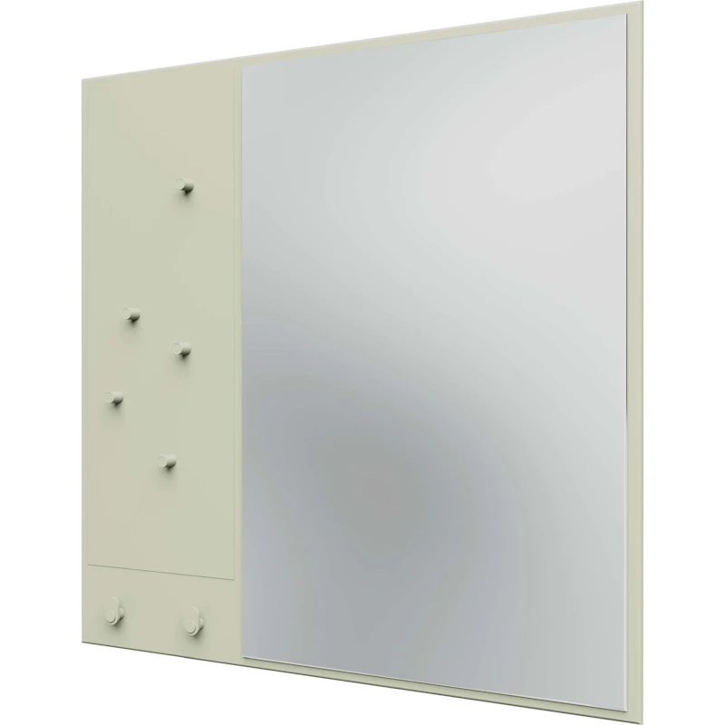 Memo Wall Mirror With Notice Board, Pomelo