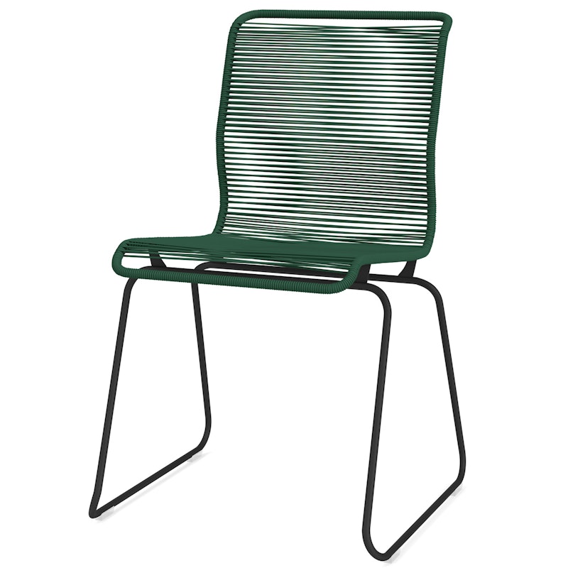 Panton One Dining chair Spisebordsstol Sort Grøn