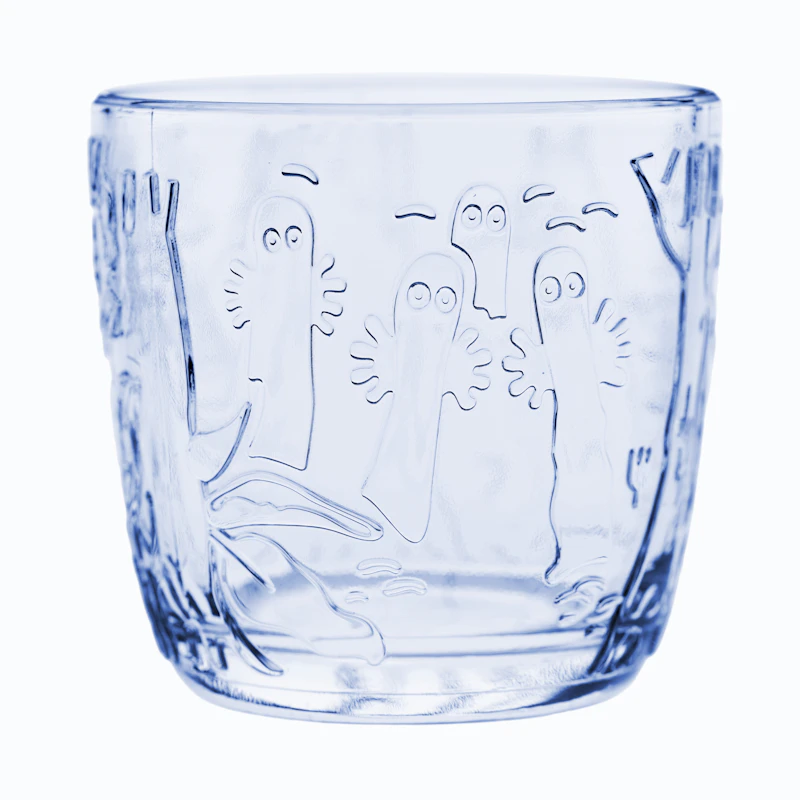 Moomin Glas 28 cl 2-pak Lyseblåt