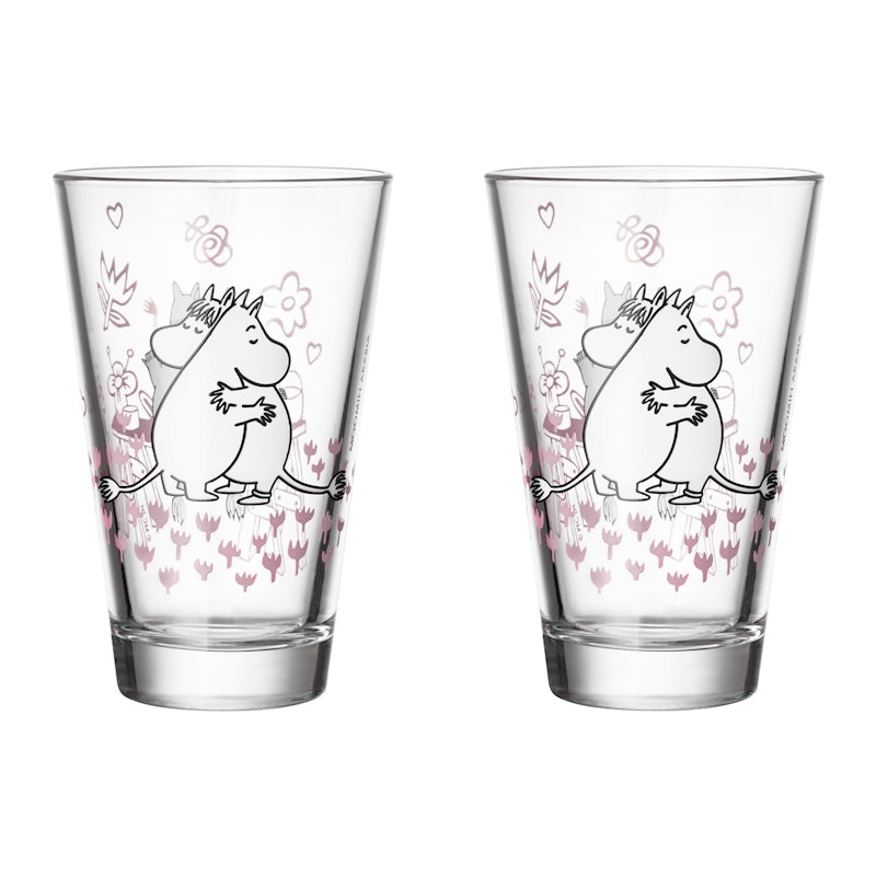 Moomin Glas 2-pak Love 30