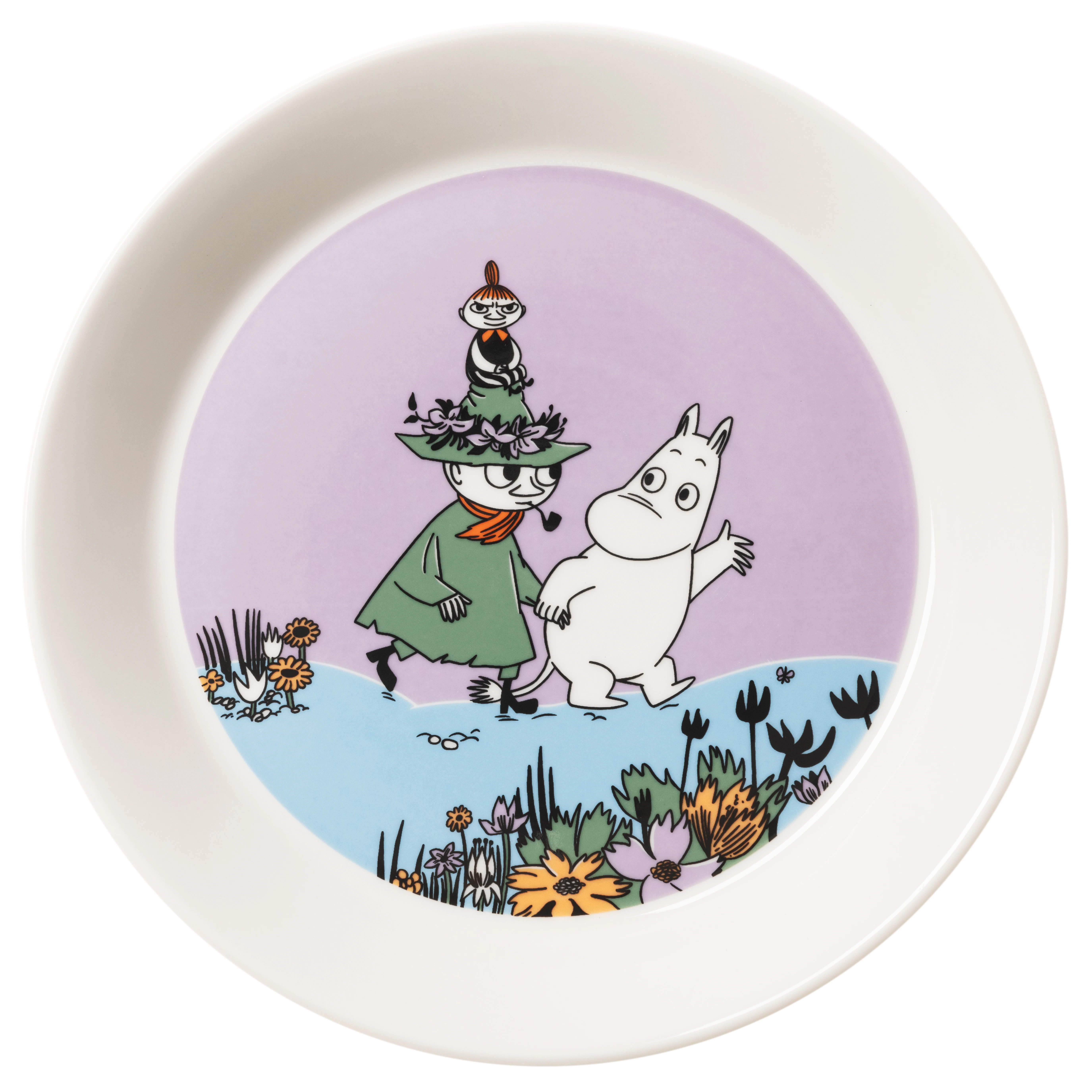 Moomin Arabia Moomin Tallerken 19 Cm Forever Friends - Asietter Vitroporcelain Multi - 1082653