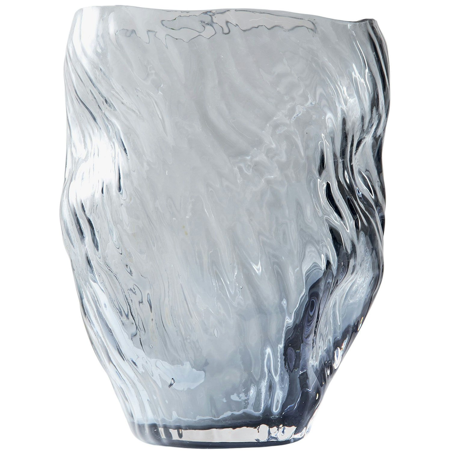 Muubs Mud Vase 25 Cm R&oslash;get - Skulpturer Glas Smoked - 9490002122