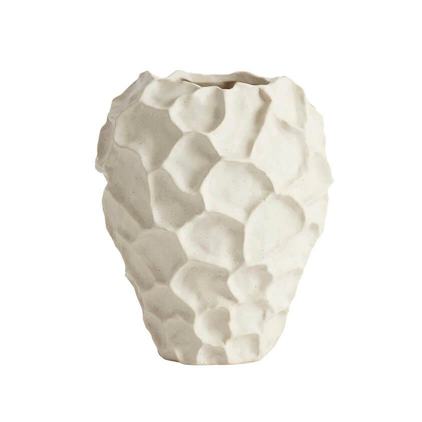 Muubs Soil Vase 18x21,5 Cm Vanilla - Vaser Keramik Vanilje - 9490000101
