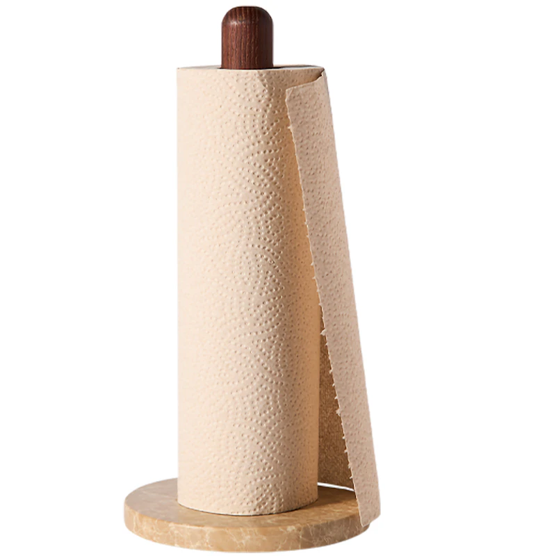 Yami Køkkenrulleholder, Ask / Marmor