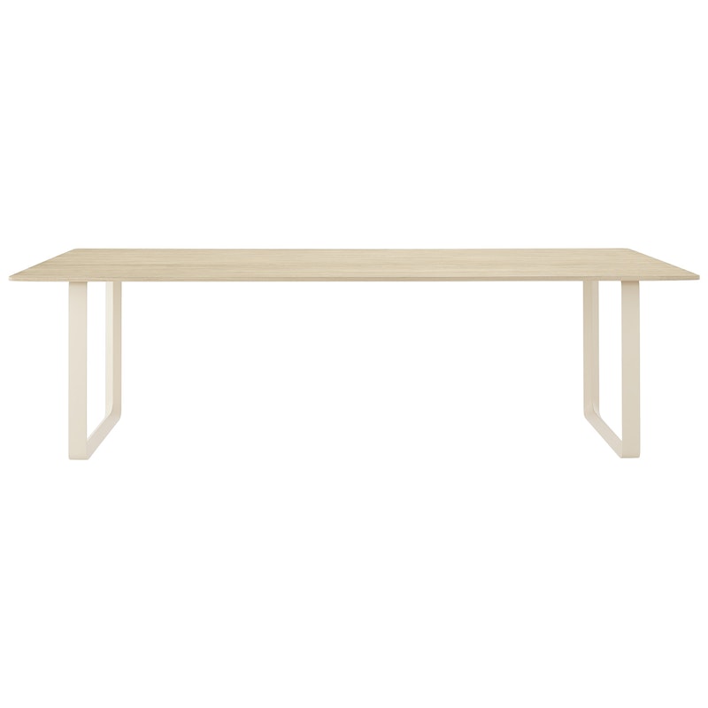 70/70 Bord 108x255 cm, Massiv Eg / Sand