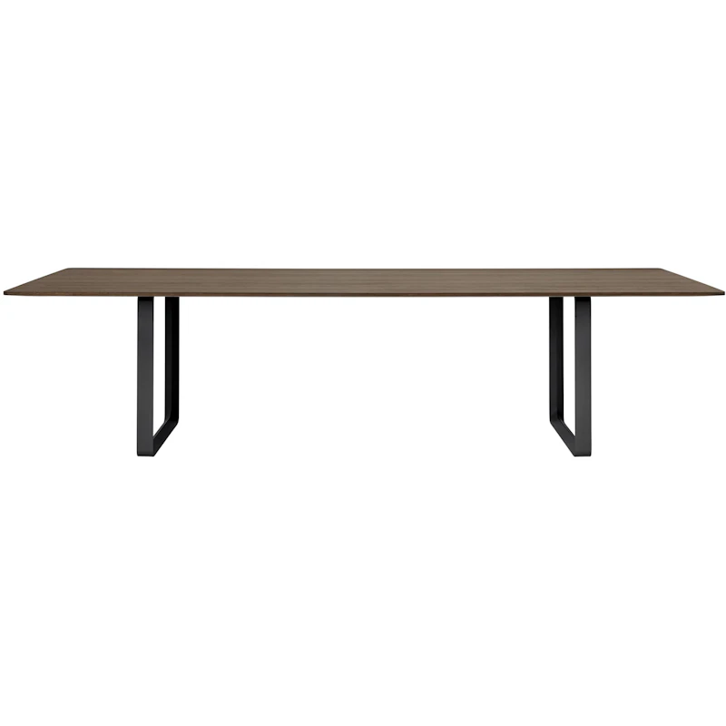 70/70 Bord 108x295 cm, Massiv Røget Eg / Sort