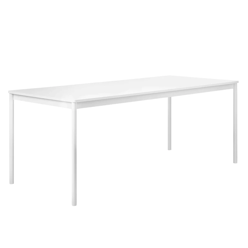 Base Bord 90x250 cm, Laminat Hvidt