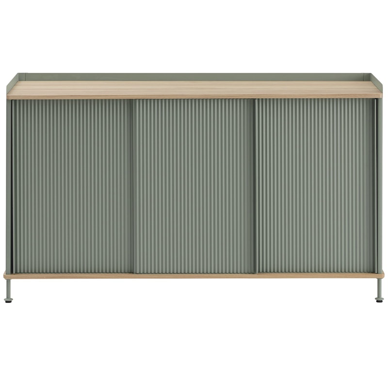 Enfold Skænk 45x148 cm, Olieret Egetræ / Dusty Green