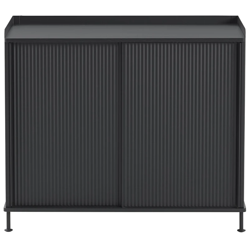 Enfold Skænk 45x100 cm, Sort / Antracitgrå