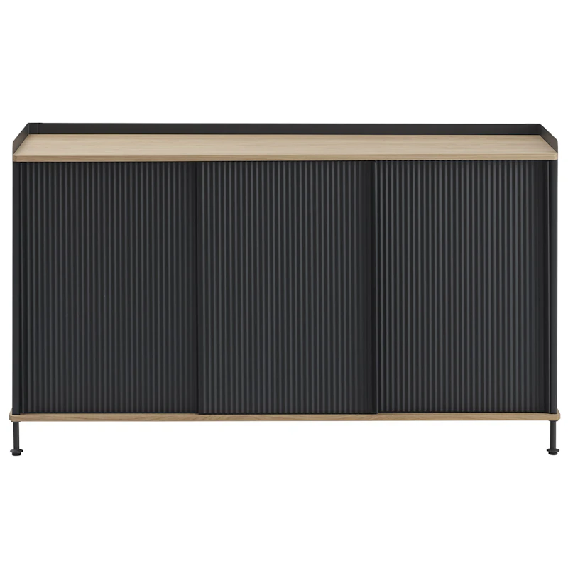 Enfold Skænk 45x148 cm, Olieret Egetræ / Antracitgrå