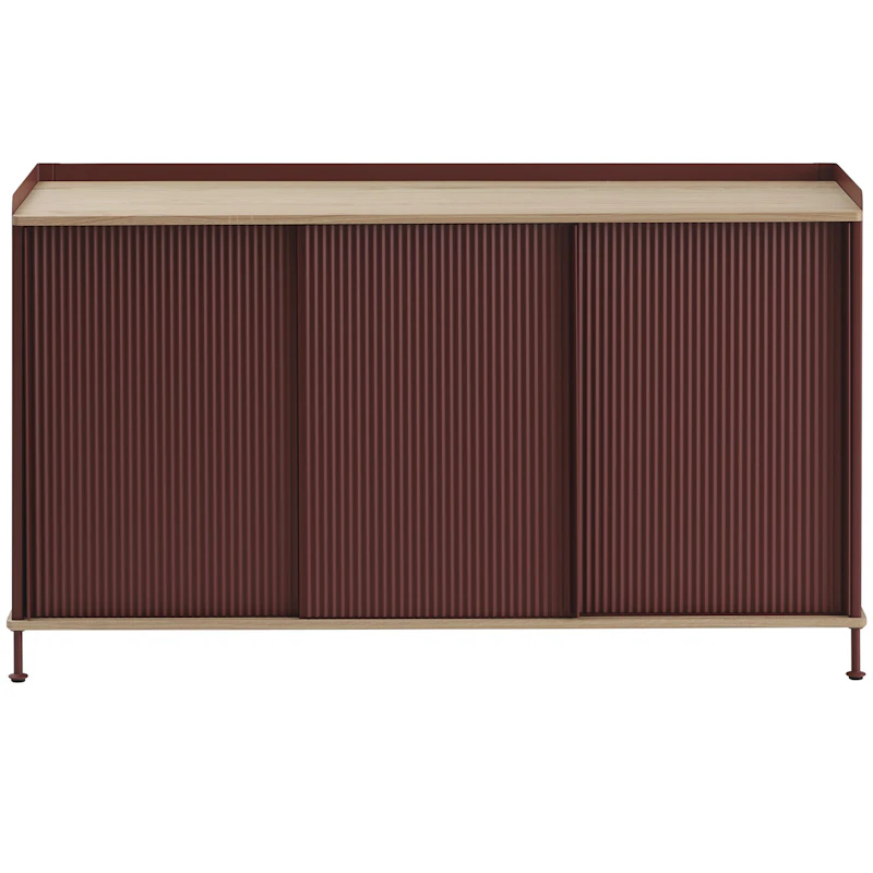 Enfold Skænk 45x148 cm, Olieret Egetræ / Deep Red