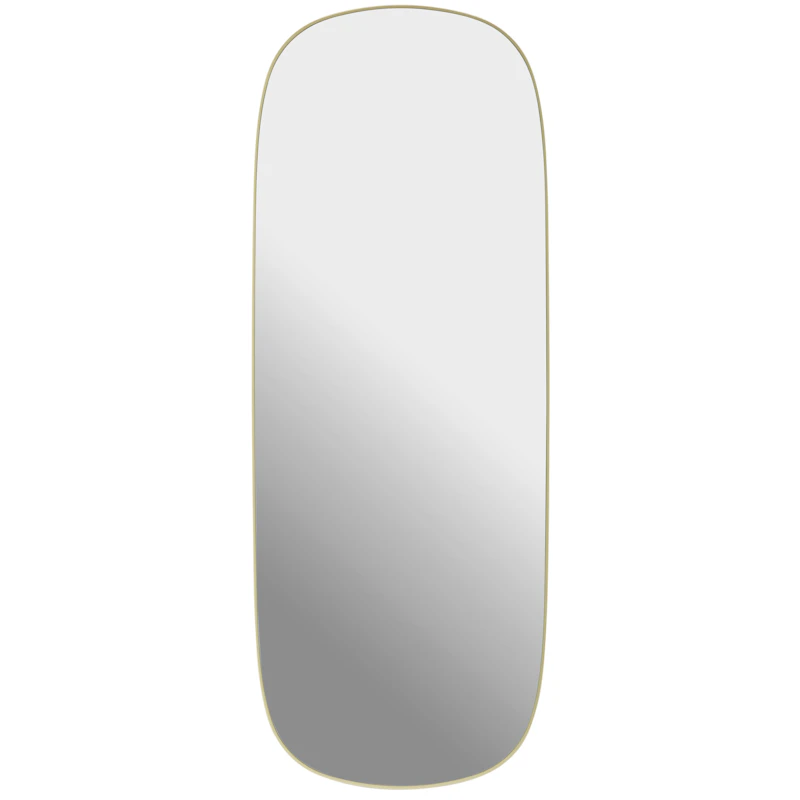 Framed Spejl 118 cm, Lysegult / Klart