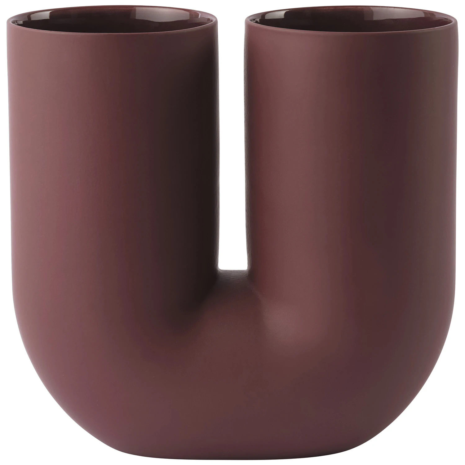 Muuto Kink Vase 26 Cm - Vaser Lert&oslash;j Deep Red - KNKVAS26A06