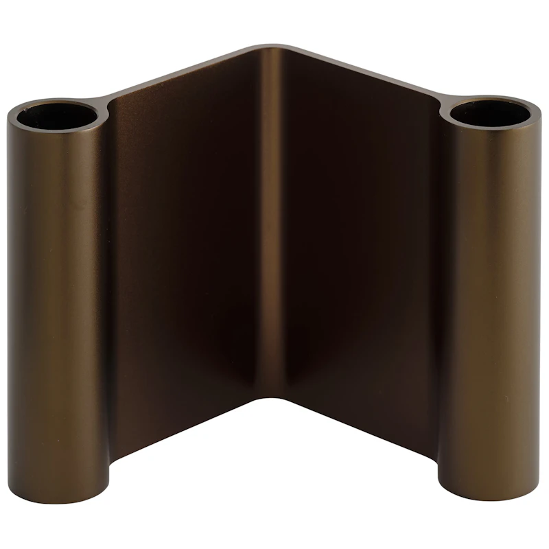 Pair Lysestage 11 cm, Brun