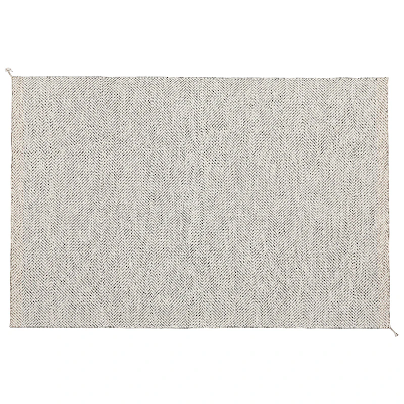 Ply Tæppe Genanvendt Polyester Sort / Hvidt, 170x240 cm
