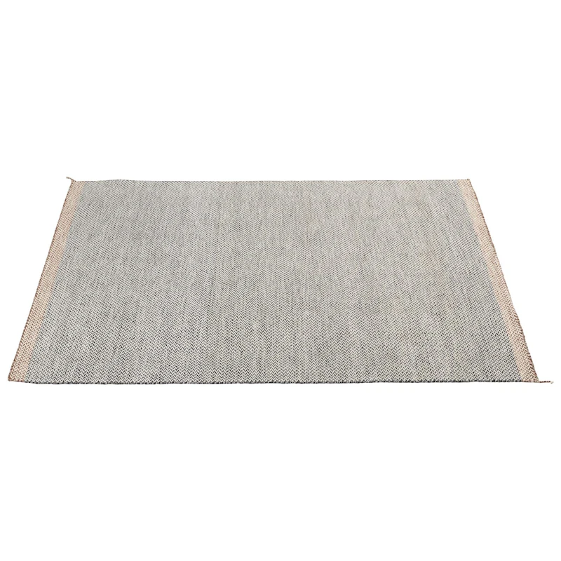 Ply Uldgulvtæppe 170x240 cm, Sort / Hvidt