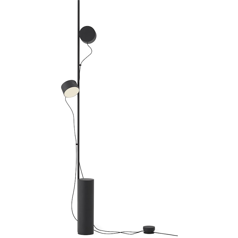 Post Gulvlampe, Sort