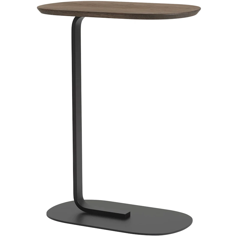 Relate Sidebord 73,5 cm, Massiv Røget Eg / Sort