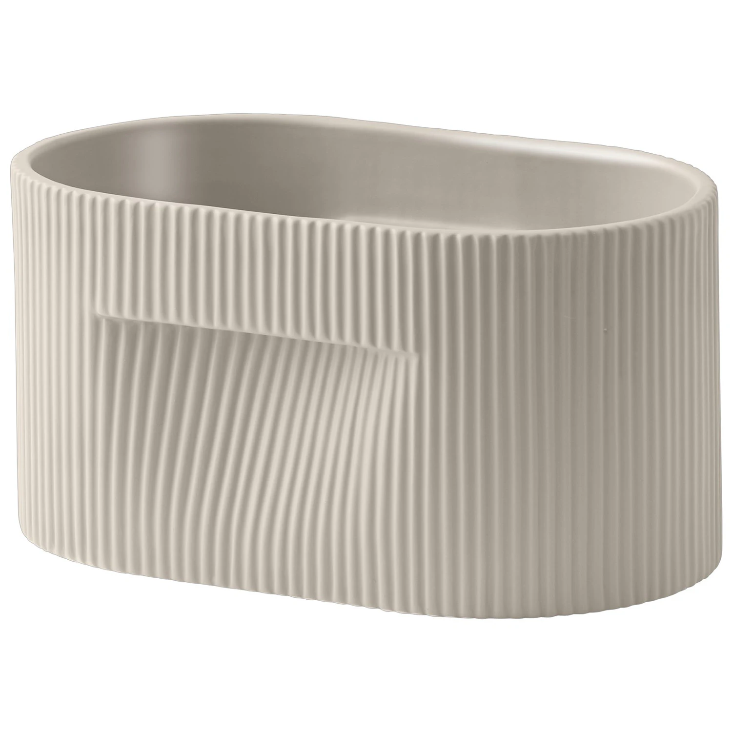 Muuto Ridge Krukke 13 Cm - Krukker Lert&oslash;j Beige - RIDPLA13A01