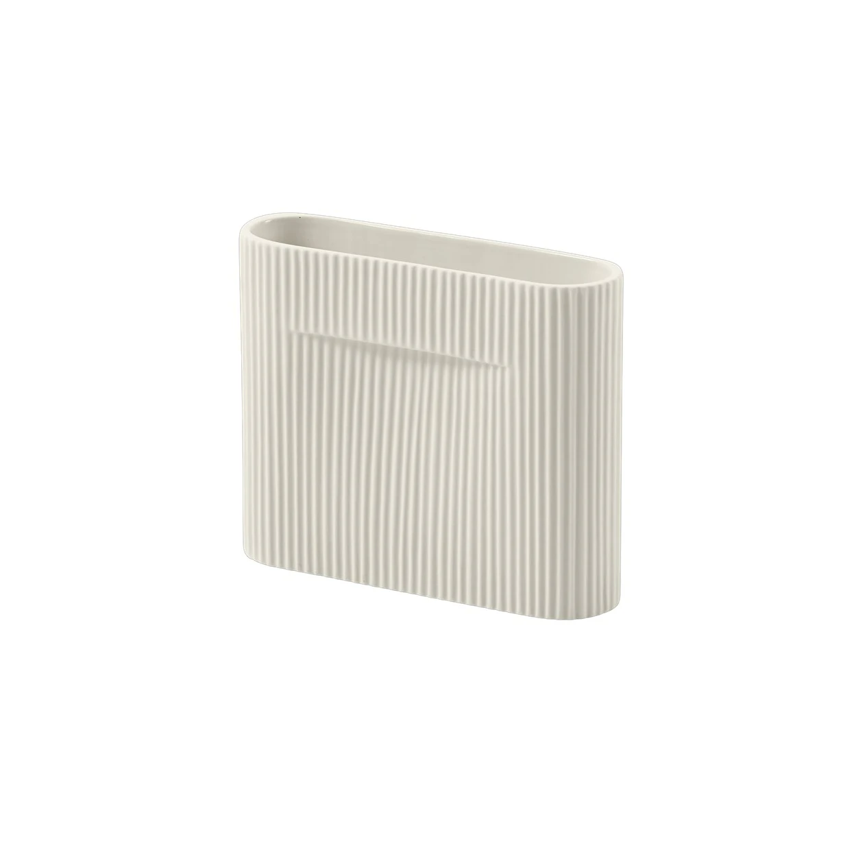 Muuto Ridge Vase 16,5 Cm Offwhite - Vaser Lert&oslash;j Off-White - RIDVAS16A03