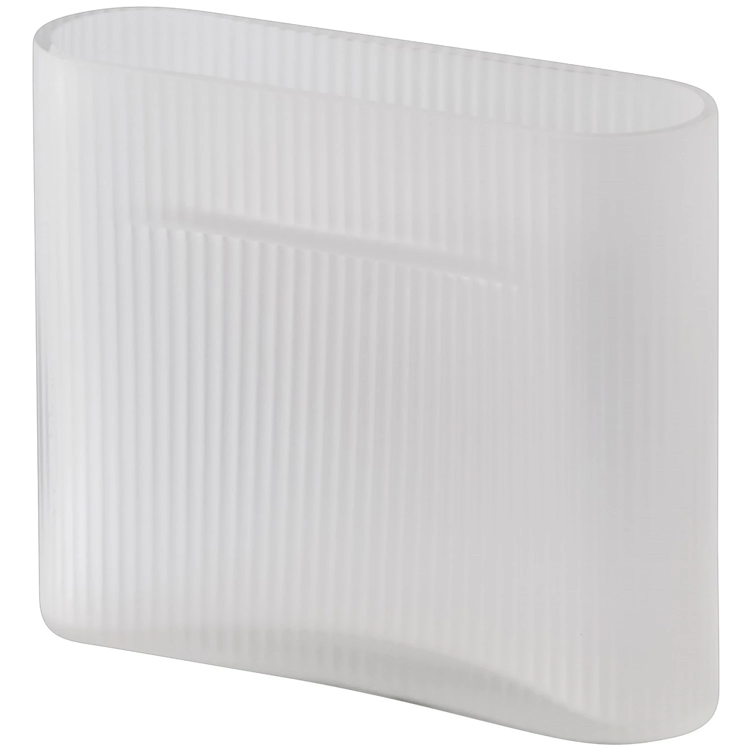 Muuto Ridge Vase 16,5 Cm - Vaser Frostet Glas Hvid - RIDVAS16A06