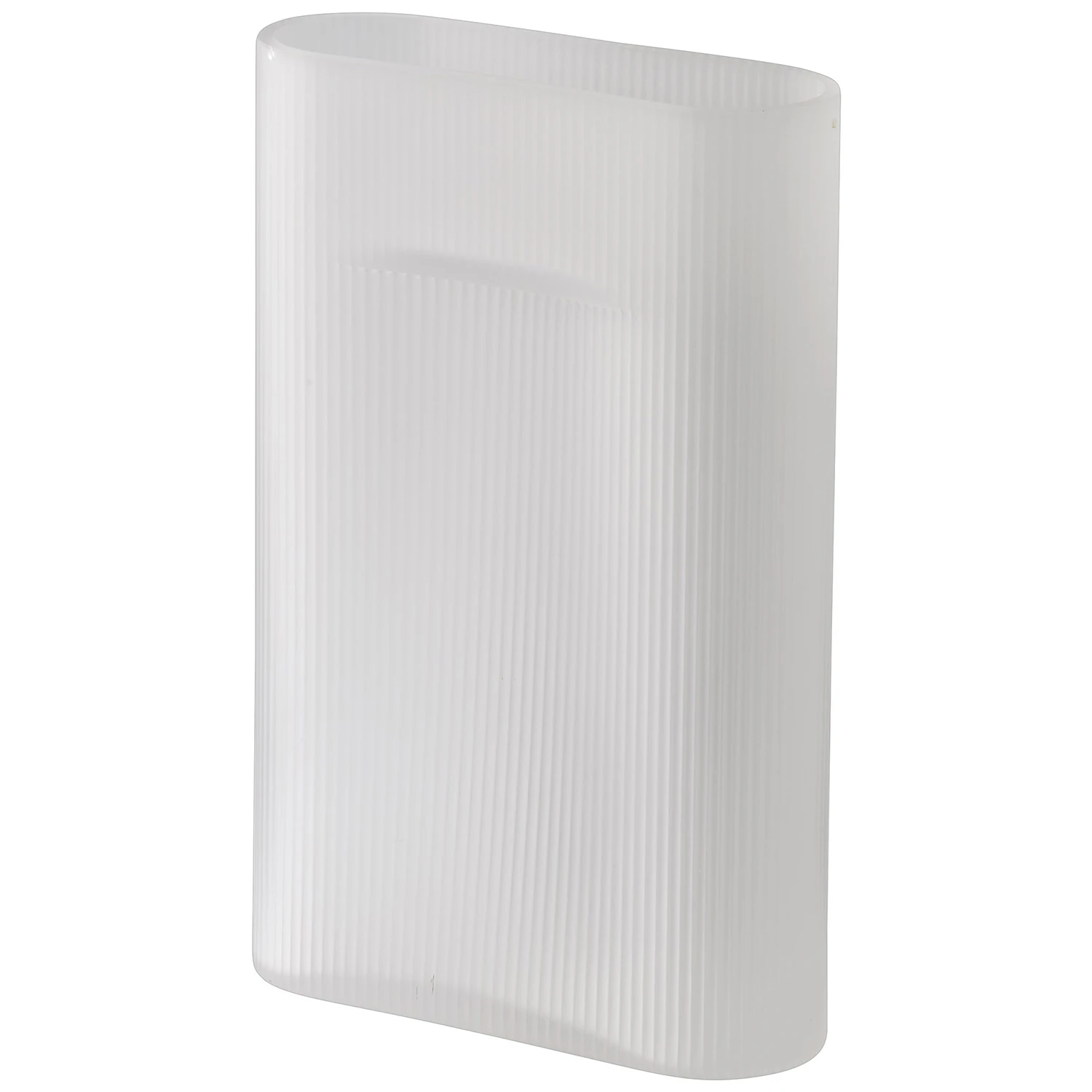 Muuto Ridge Vase 35 Cm - Vaser Frostet Glas Hvid - RIDVAS35A06