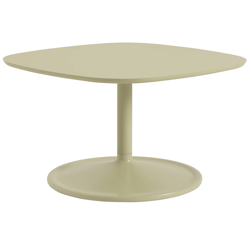 Soft Sofabord 70x70 cm, Laminat Beige Green