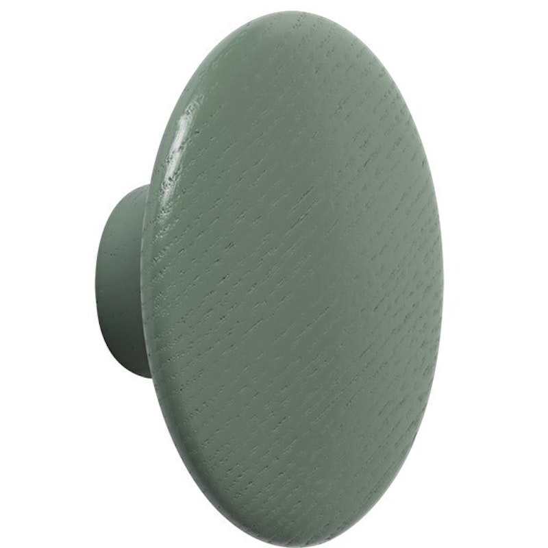 Dots Krog Træ Ø6,5 cm, Dusty Green