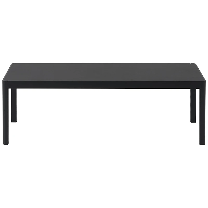 Workshop Sofabord 43x120 cm, Sort Linoleum