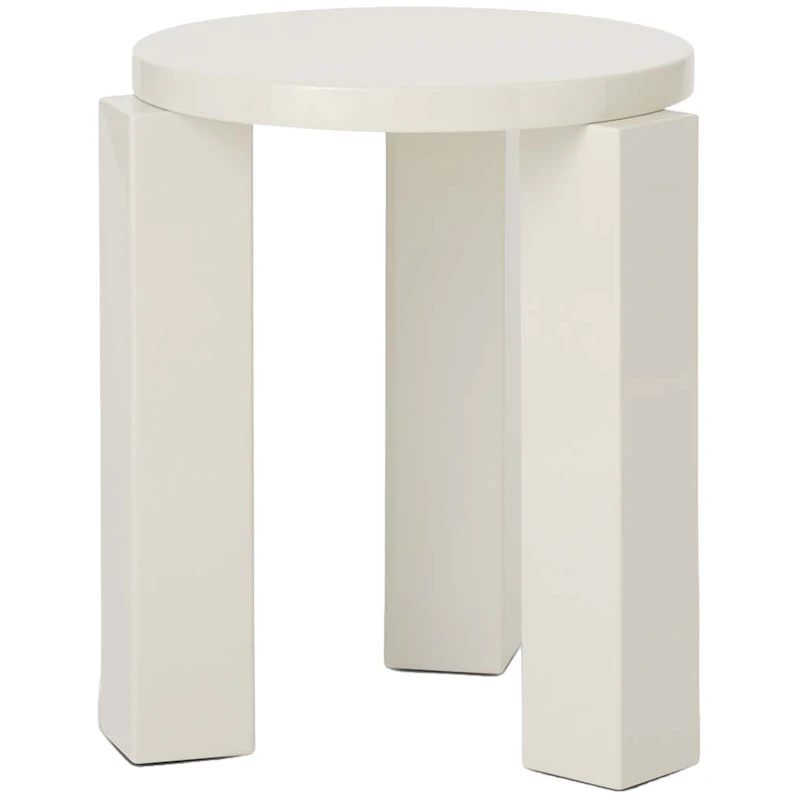 Atlas Taburet Rund, Creme