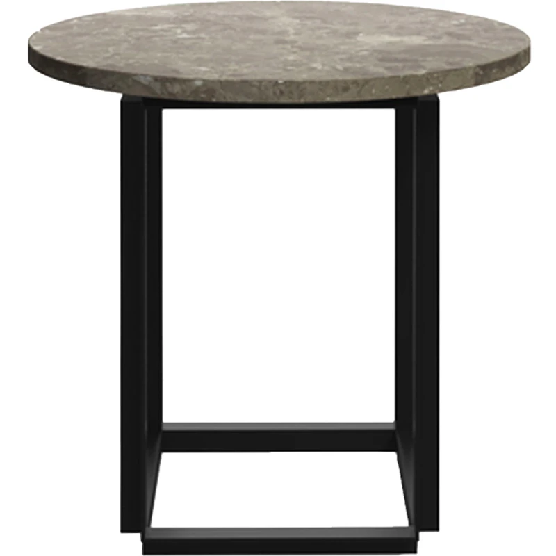 Florence Sidebord 50 cm, Grå Marmor / Sort