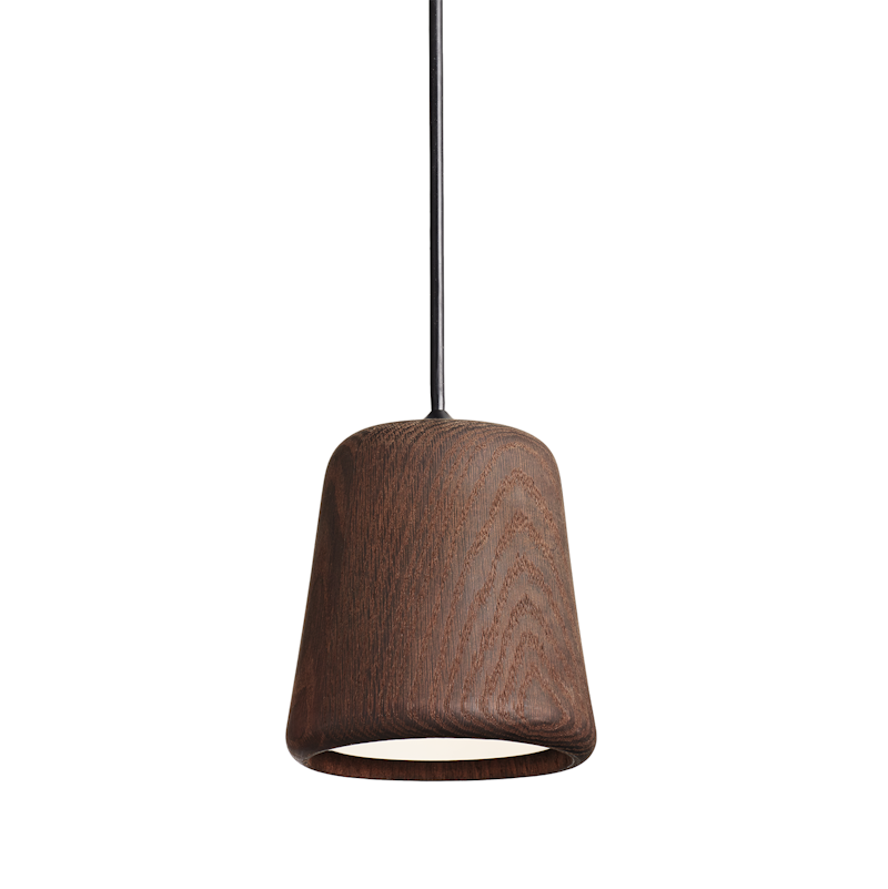 Material Pendellampe, Sort / Røget Egetræ