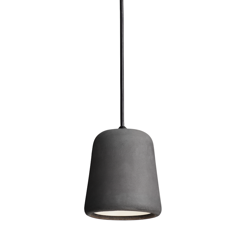 Material Pendellampe, Sort / Mørkegrå Beton
