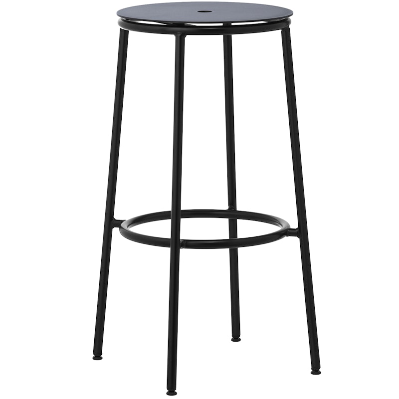 Circa Barstool 65 cm Black Steel Barstol Aluminium