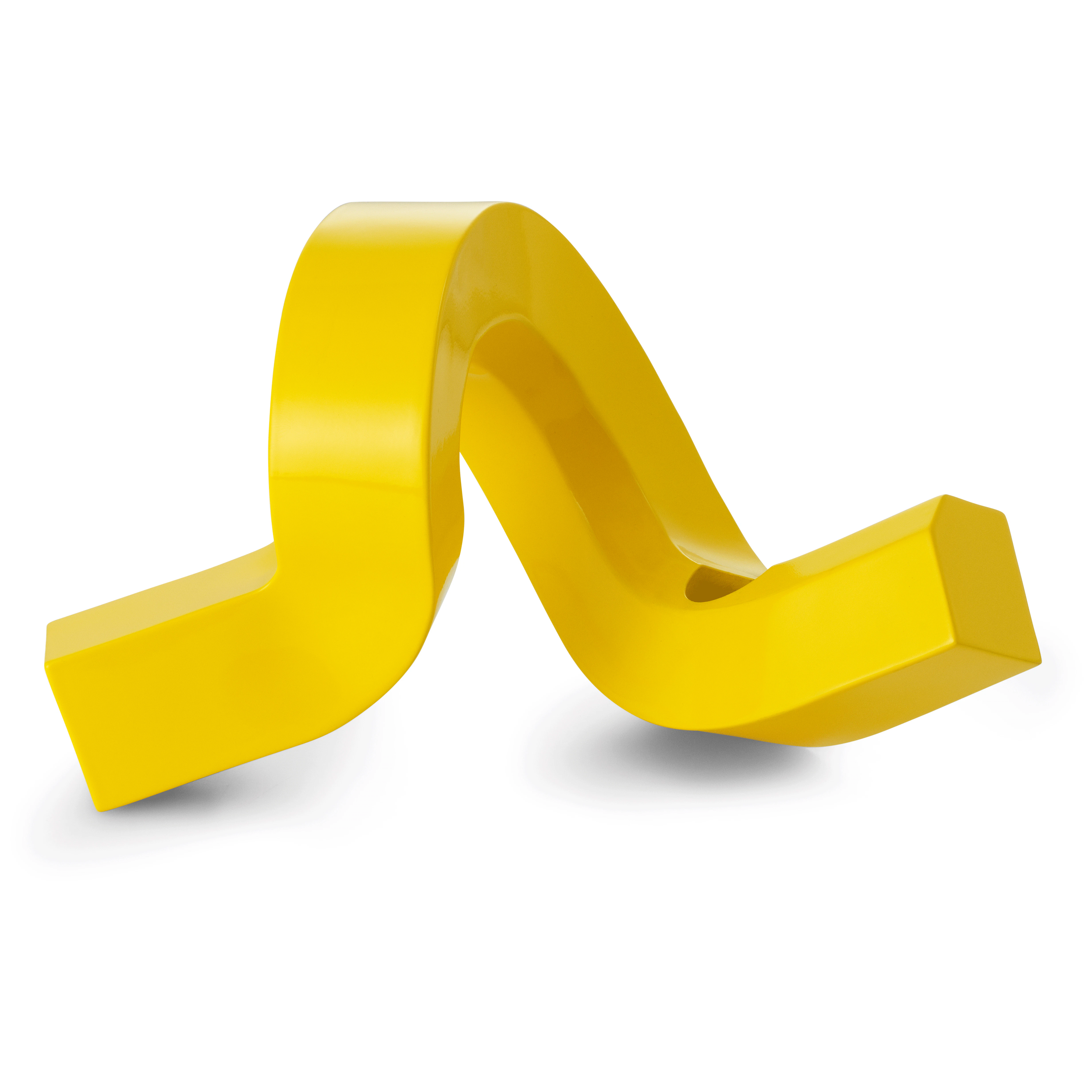 Normann Copenhagen Crooked One Lysestage - Lysestager Aluminium Gul - 607883