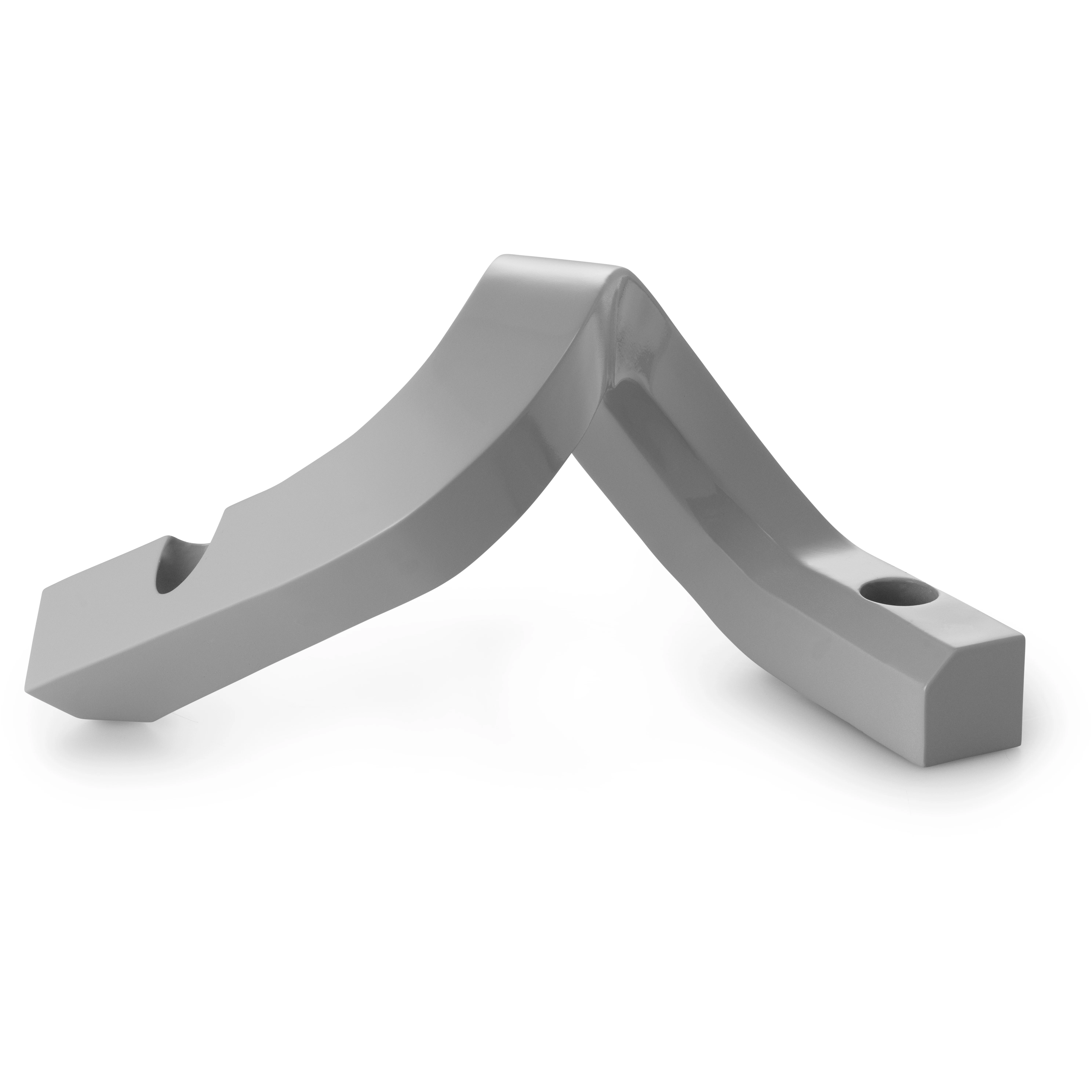 Normann Copenhagen Crooked Two Lysestage Varm Gr&aring; - Lysestager Aluminium Varmgr&aring; - 607885