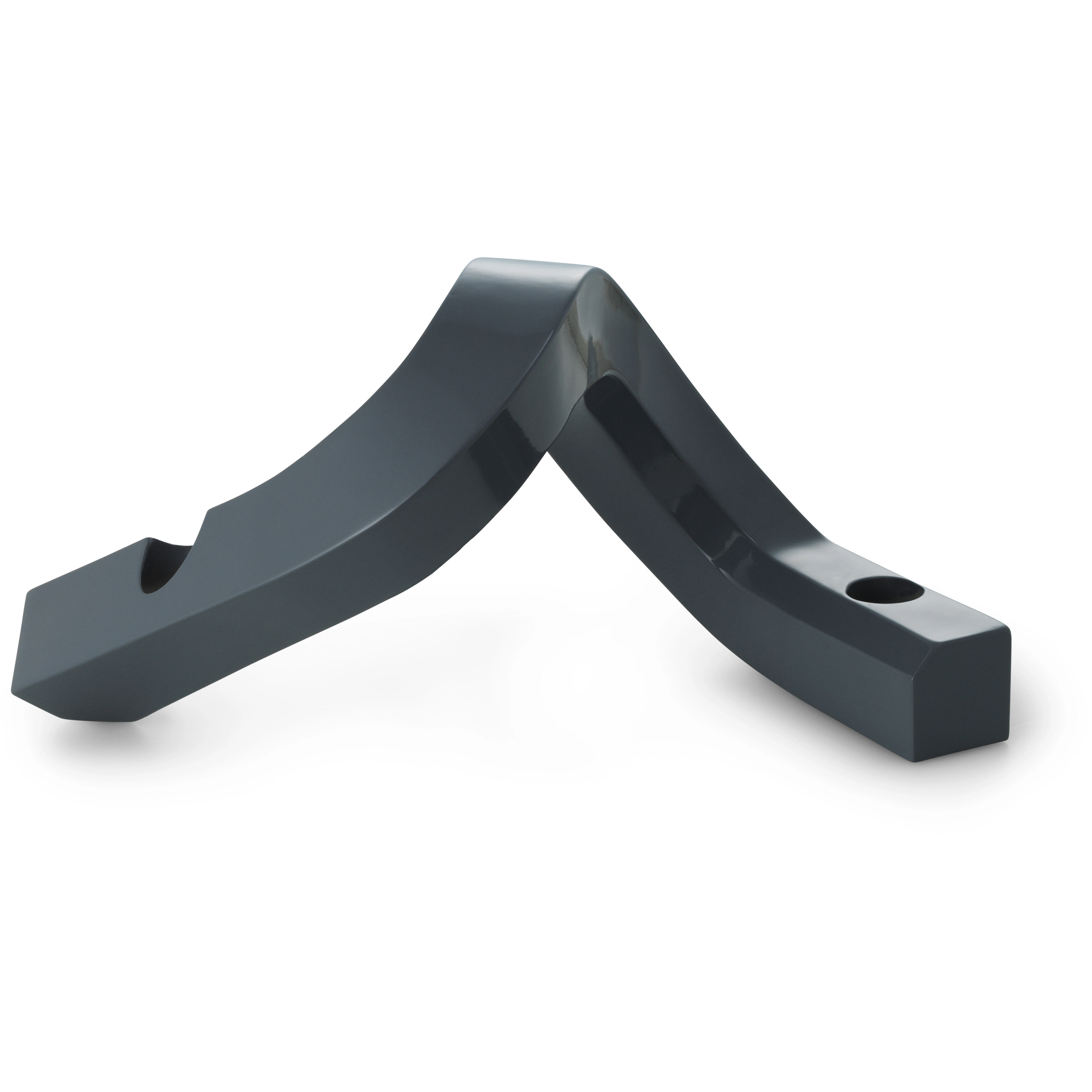 Normann Copenhagen Crooked Two Lysestage - Lysestager Aluminium Gr&aring; - 607886