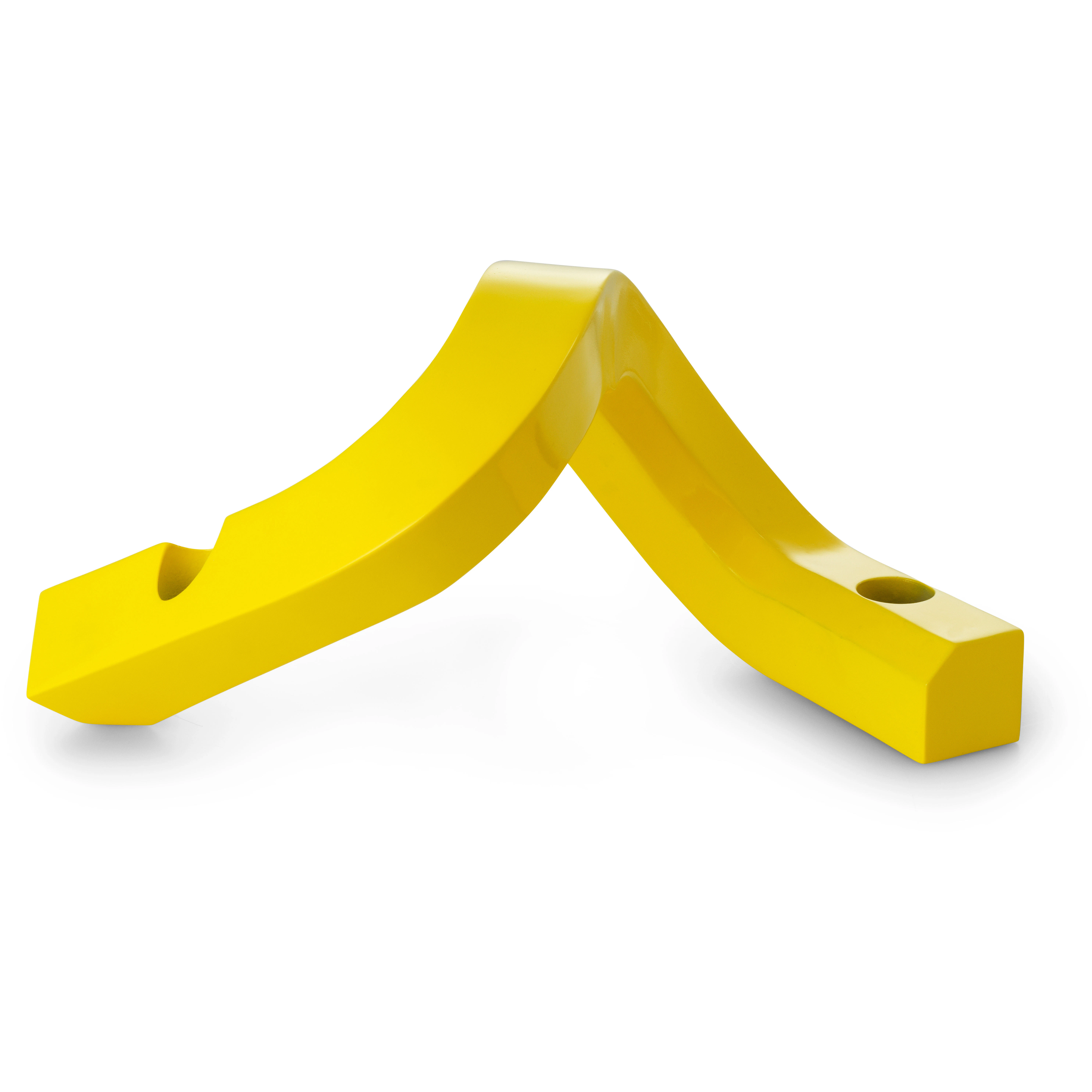 Normann Copenhagen Crooked Two Lysestage - Lysestager Aluminium Gul - 607887