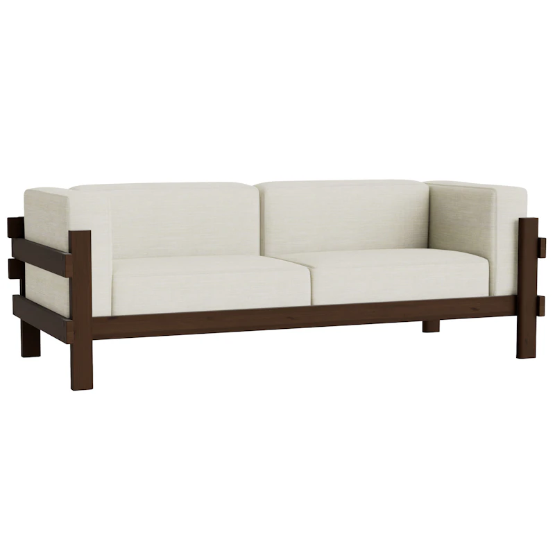 Kube 3-Personers Sofa, Mørkebrun / Remix 223