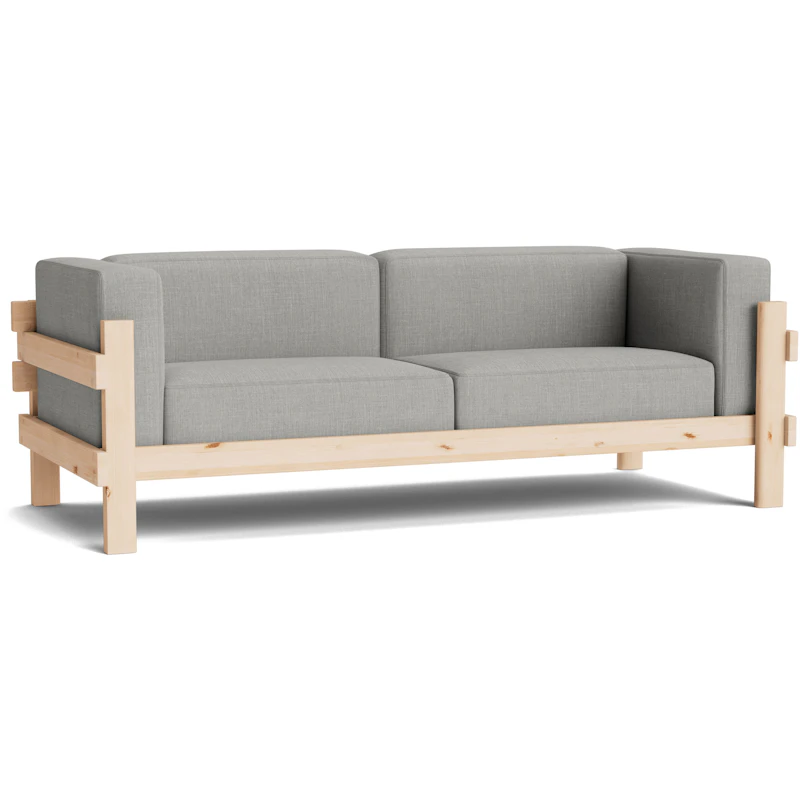 Kube 3-Personers Sofa, Pine / Remix 133