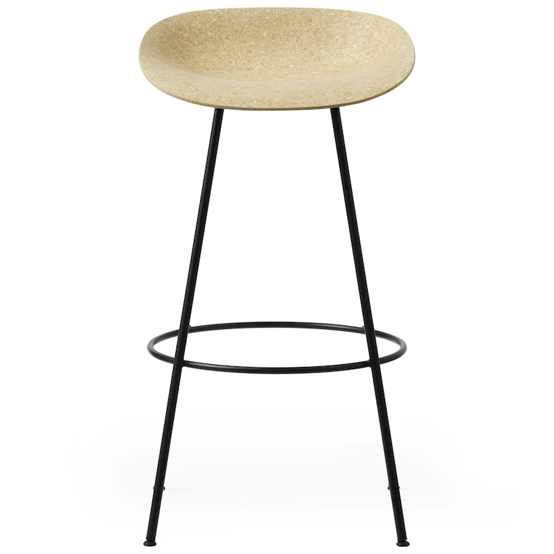Mat Barstool 75 cm, Hemp / Black