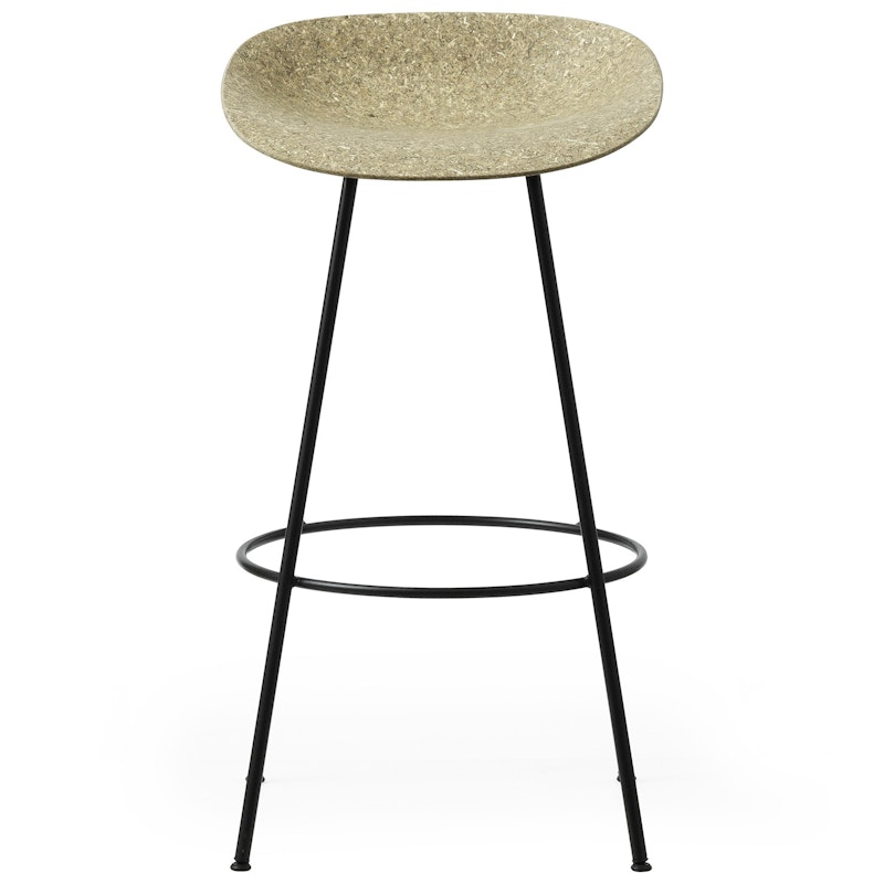 Mat Barstool 75 cm, Seaweed / Black