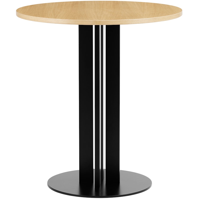 Scala Café Table H75 Ø60 cm Oak Cafébord, Fremstillet af eg 70 cm Sort