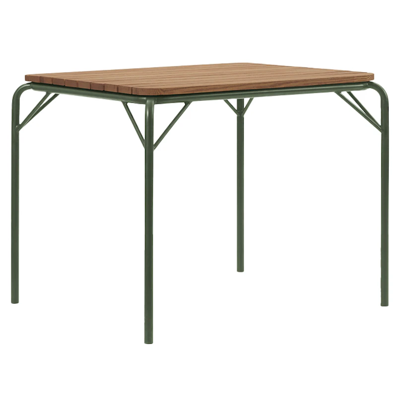 Vig Bord 90x90 cm, Robinie / Mørkegrønt