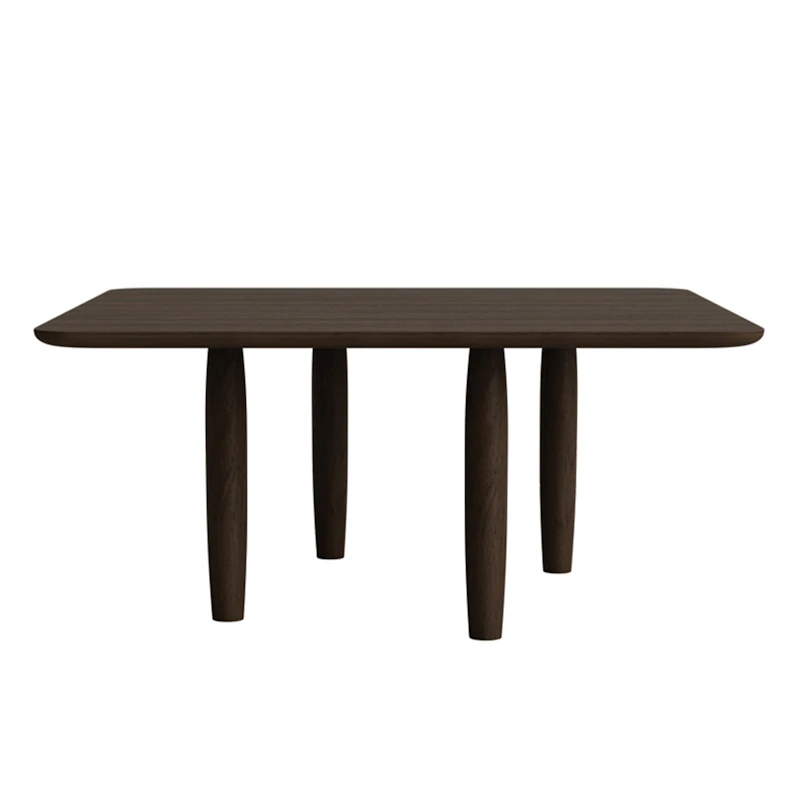 Oku Sofabord 80x80 cm, Dark Oak