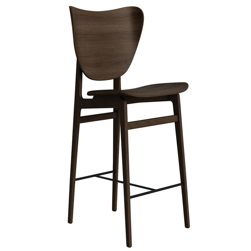 Elephant Bar Stool, Dark Oak