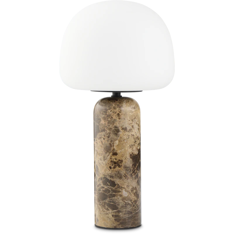 Kin Bordlampe Brun Marmor 40 cm