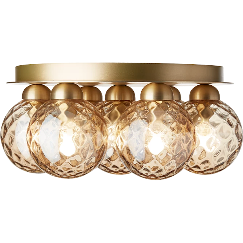 Apiales 7 Loftslampe, Messing / Guld