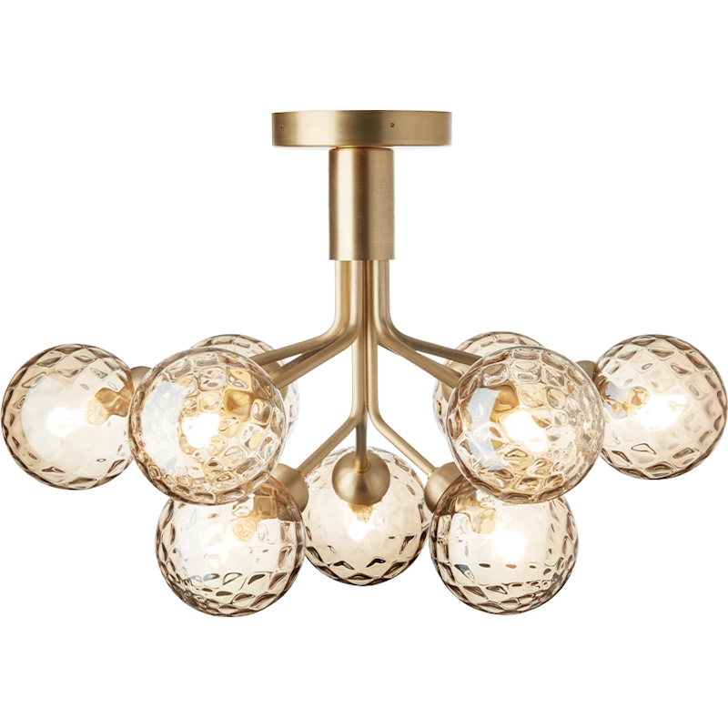 Apiales 9 Loftslampe, Messing / Guld