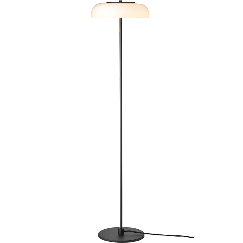 Blossi Gulvlampe, Sort / Opal